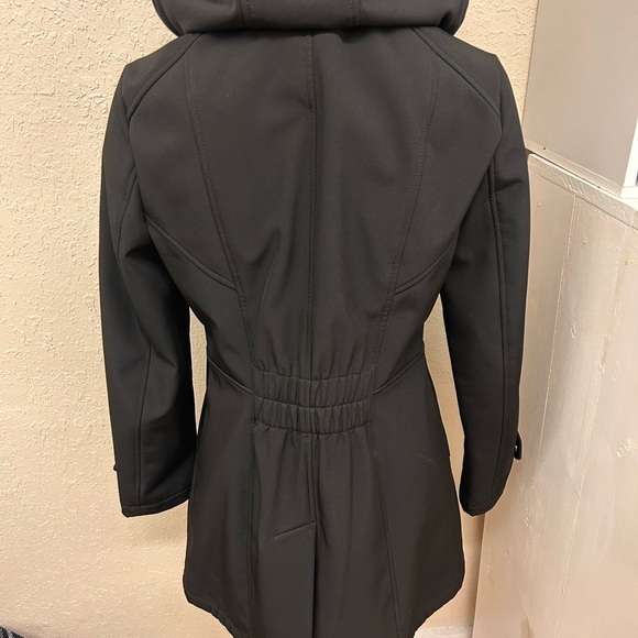 Tommy Hilfiger Black Hooded Coat - Picture 4 of 5